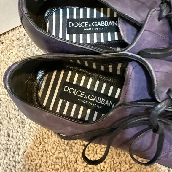 Dolce & Gabbana Shoes Mens Size 5 Leather Dress Lace Up Made In Italy Formal - Picture 4 of 9